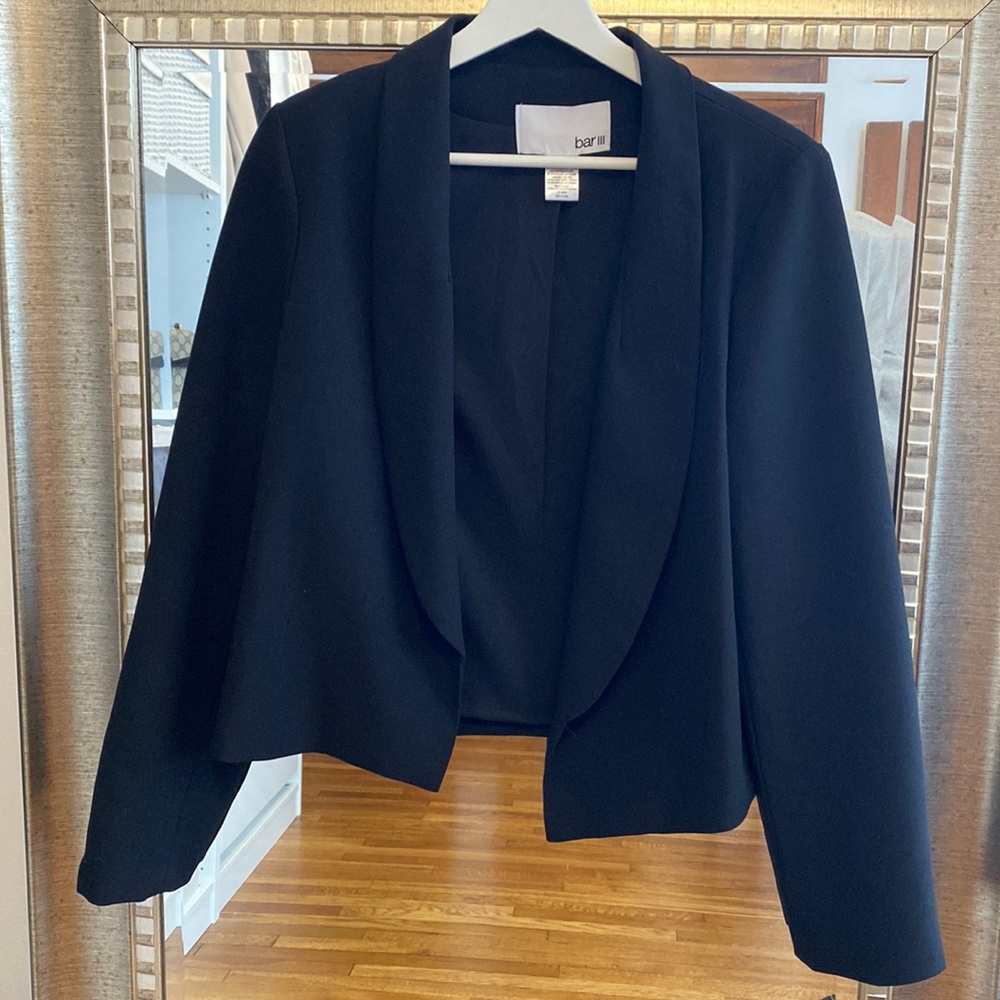 Bar III Relaxed Black Blazer